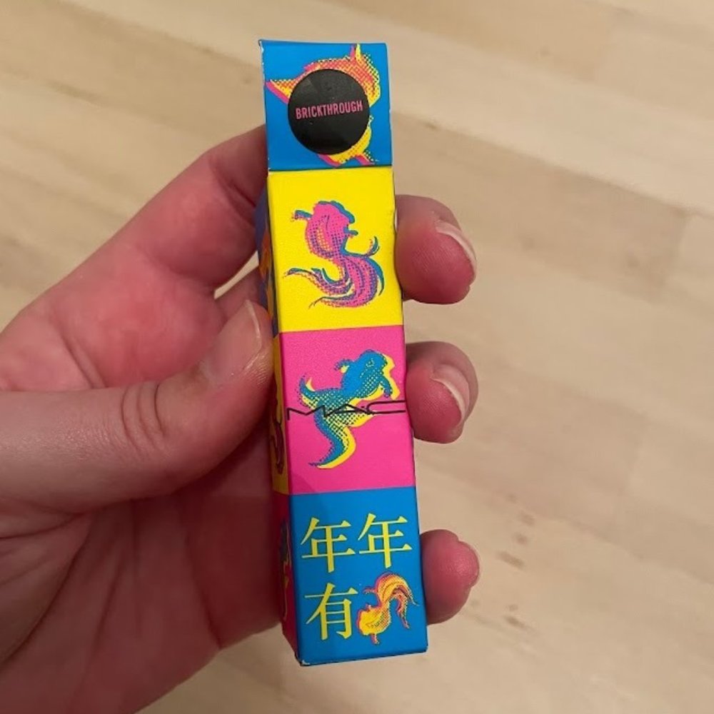 NIB MAC Powder Kiss Lipstick in Brickthrough .1 oz
